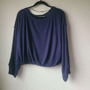 Free People We The Free Bubble Sleeve Top Women's Size M